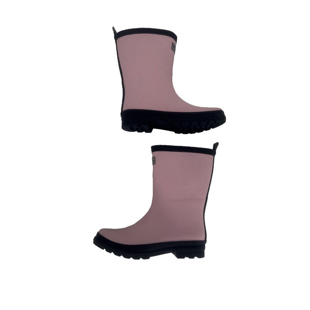 Hatley Classic Kids Rain Boots Pink Matte Navy Size 3 Toddler $25 rubber boot - Picture 4 of 12